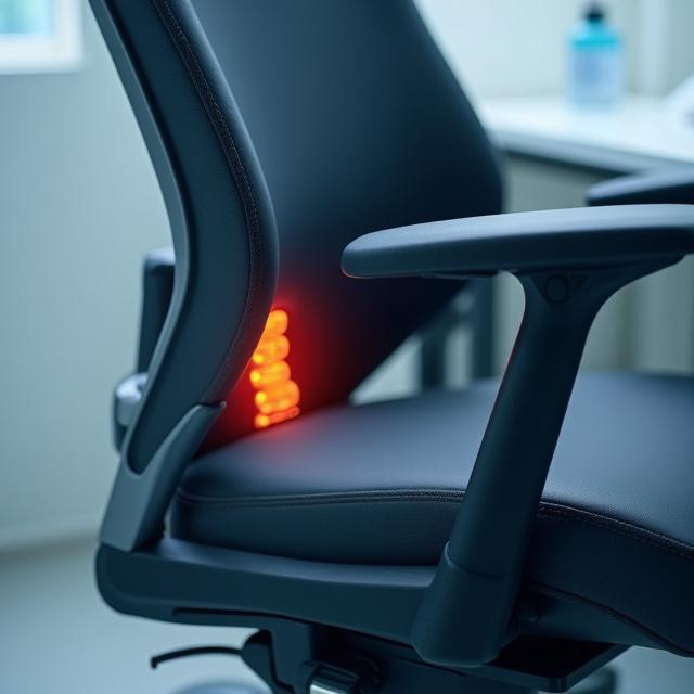 Fauteuil ergonomique médical avec soutien lombaire renforcé